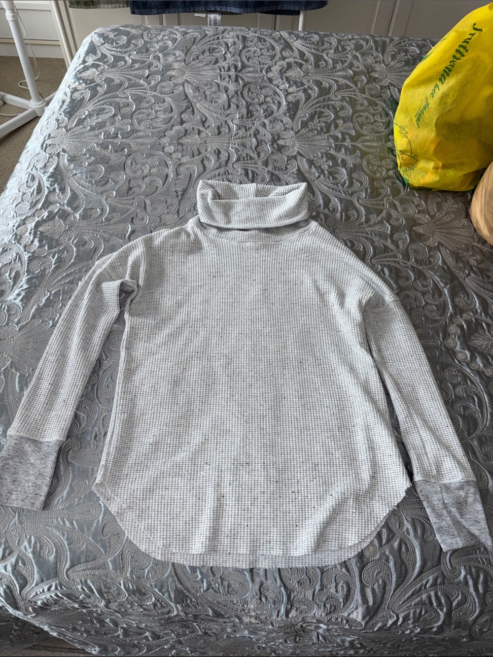Jackson Rowe light grey turtleneck top